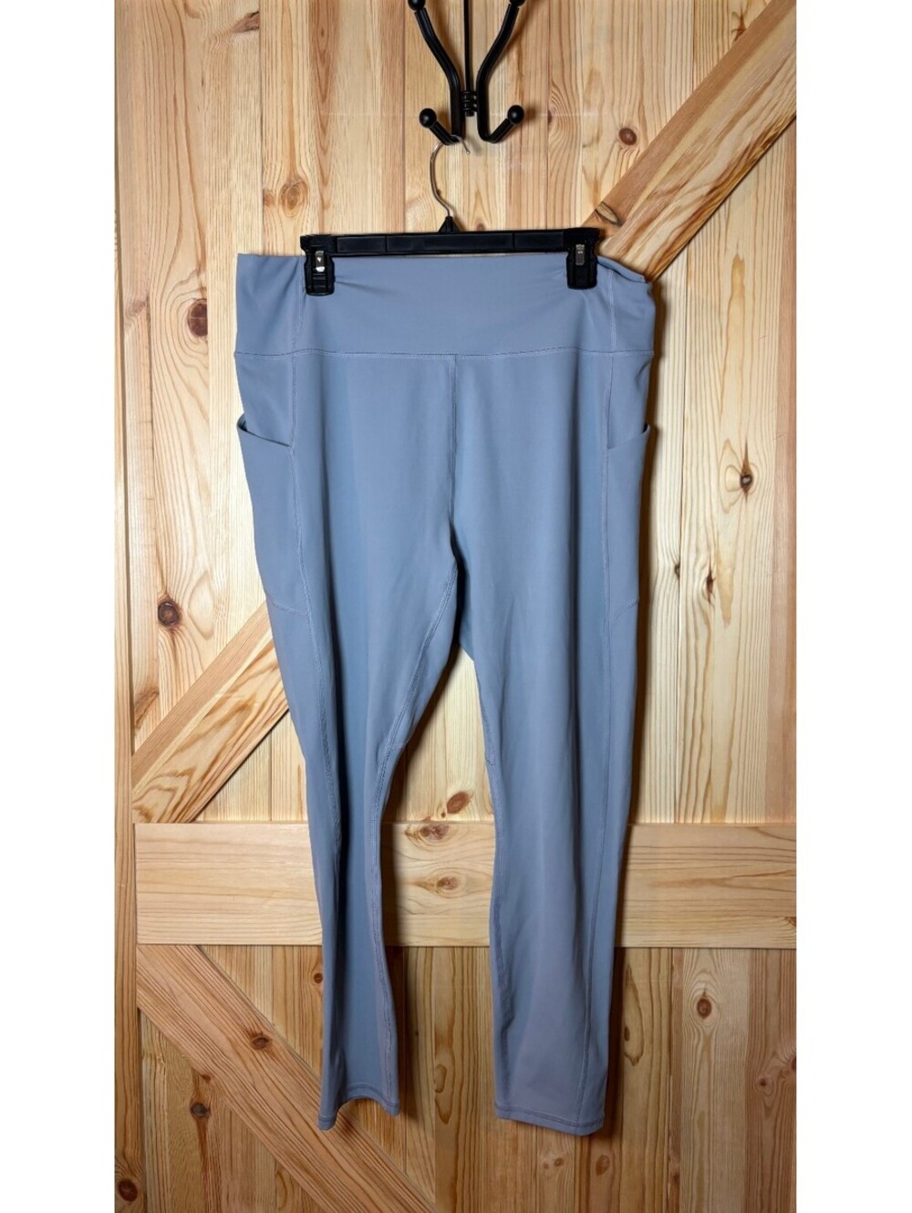 Fabletics PureLuxe Gray High-Rise Leggings with Side Pockets XXL